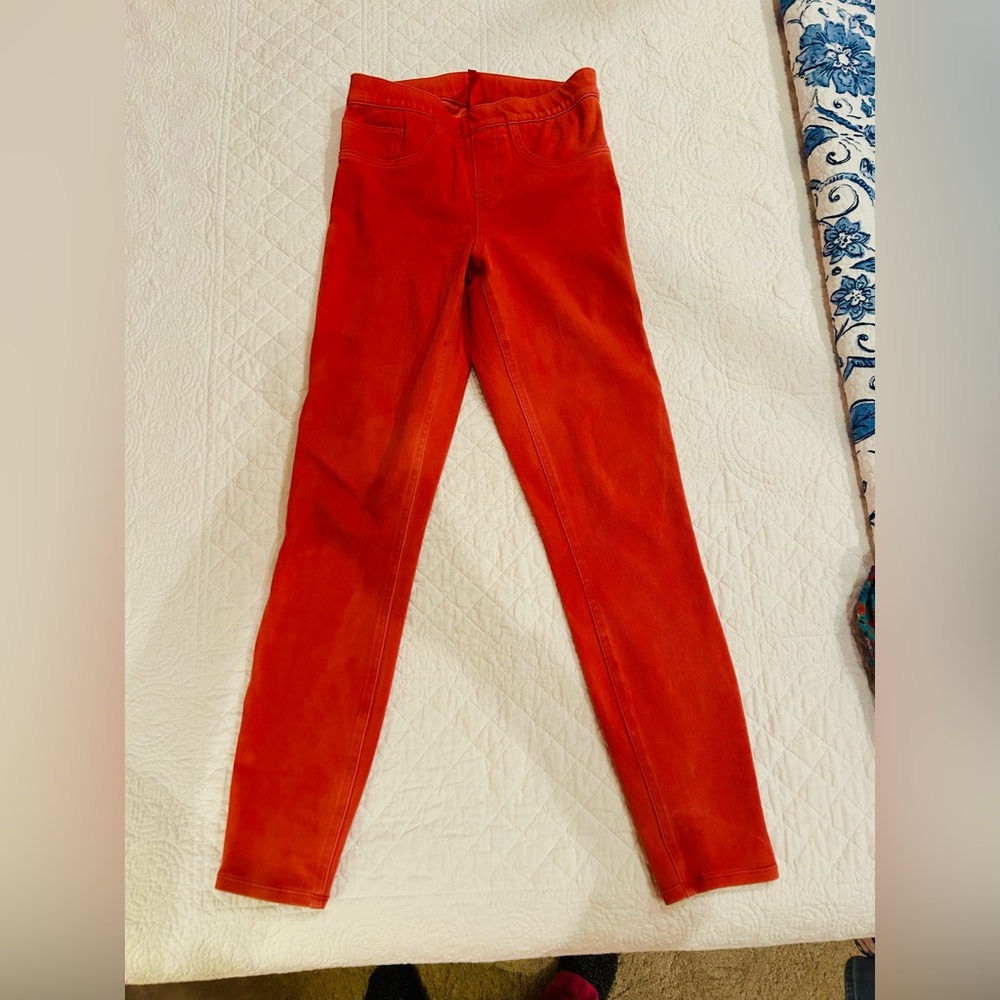 Spanx Red Twill Jeans